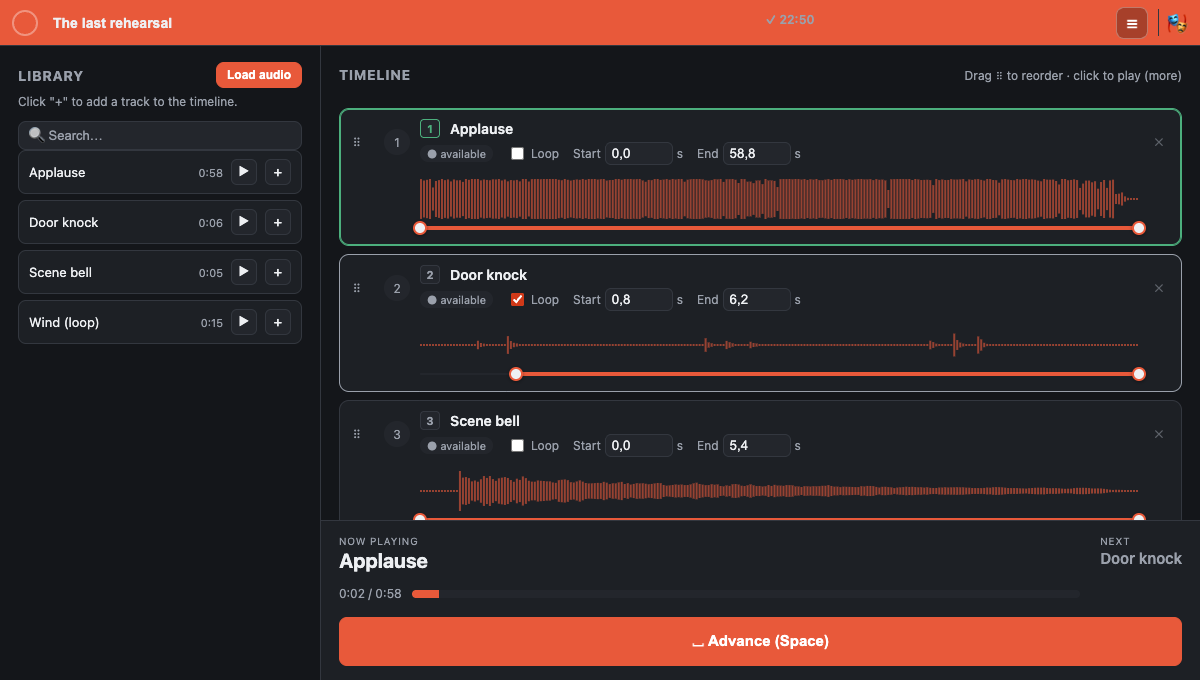 Actual interface · browser version